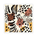 Animal Print Kiss-Cut Sticker — Abstract Leopard & Zebra Pattern