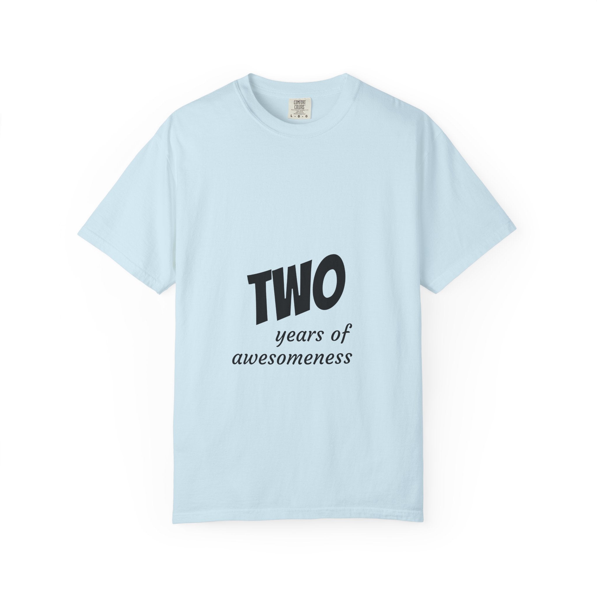 T-Shirt — "TWO years of awesomeness" Anniversary Tee with "Knowledge Powered by Google" Back Design