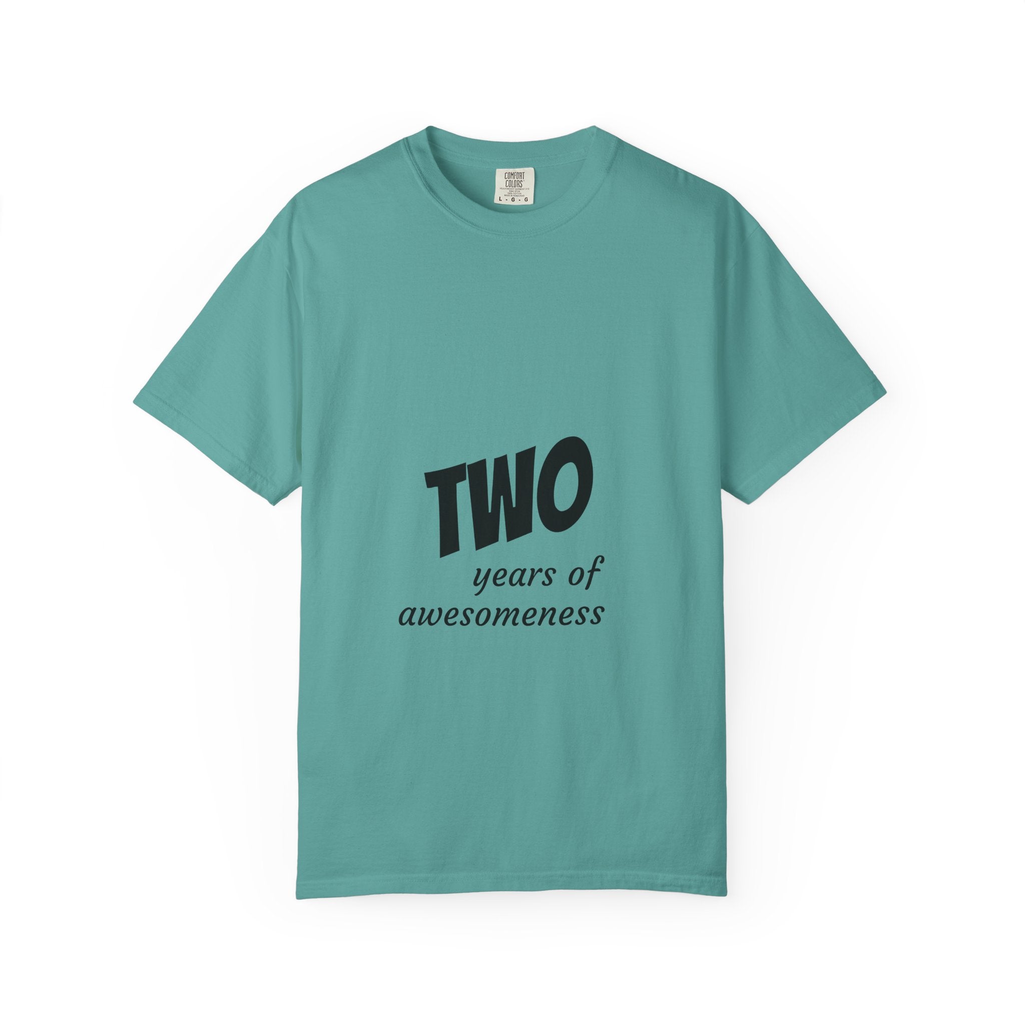 T-Shirt — "TWO years of awesomeness" Anniversary Tee with "Knowledge Powered by Google" Back Design
