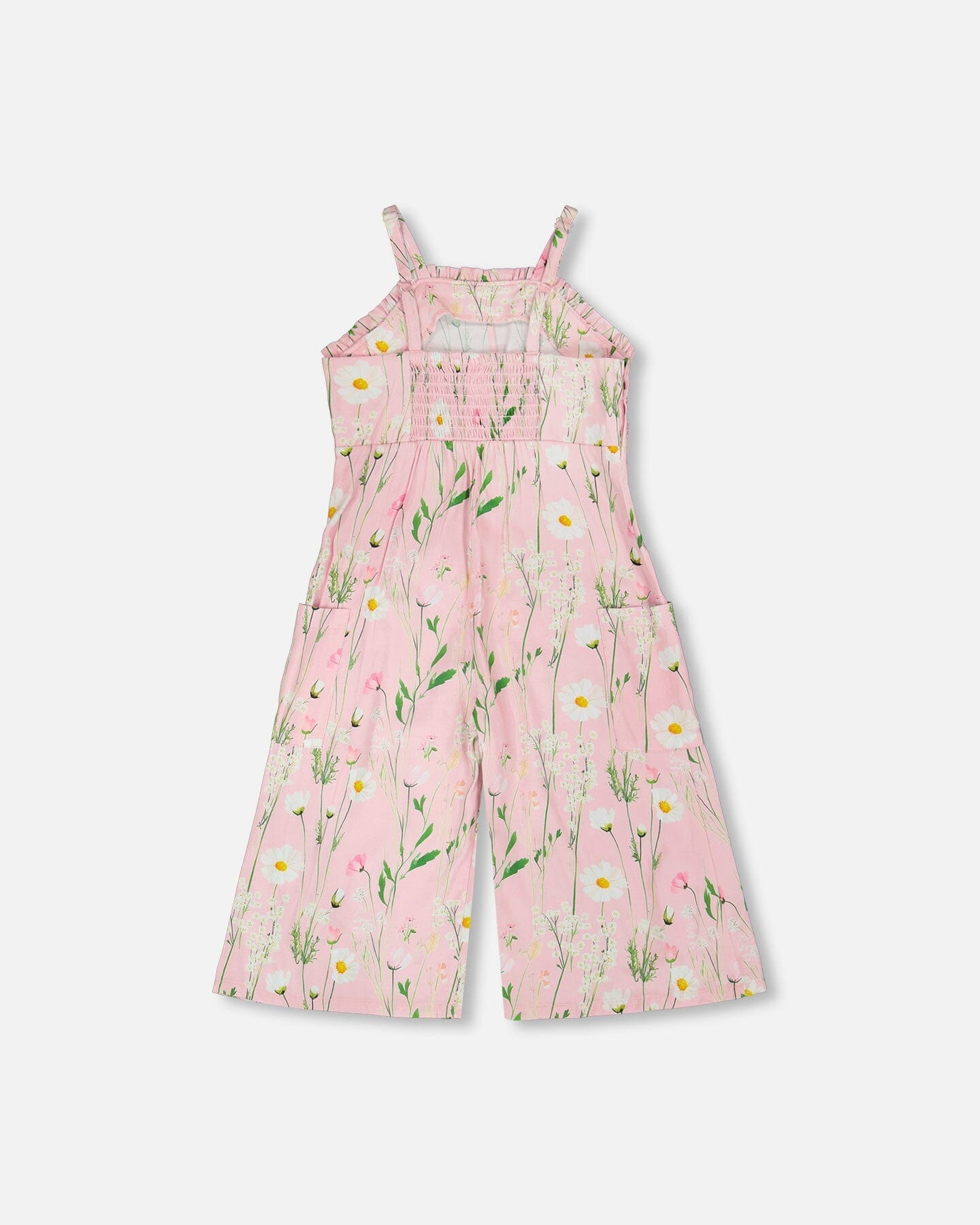 Viscose Jumpsuit Pink Printed Flowers