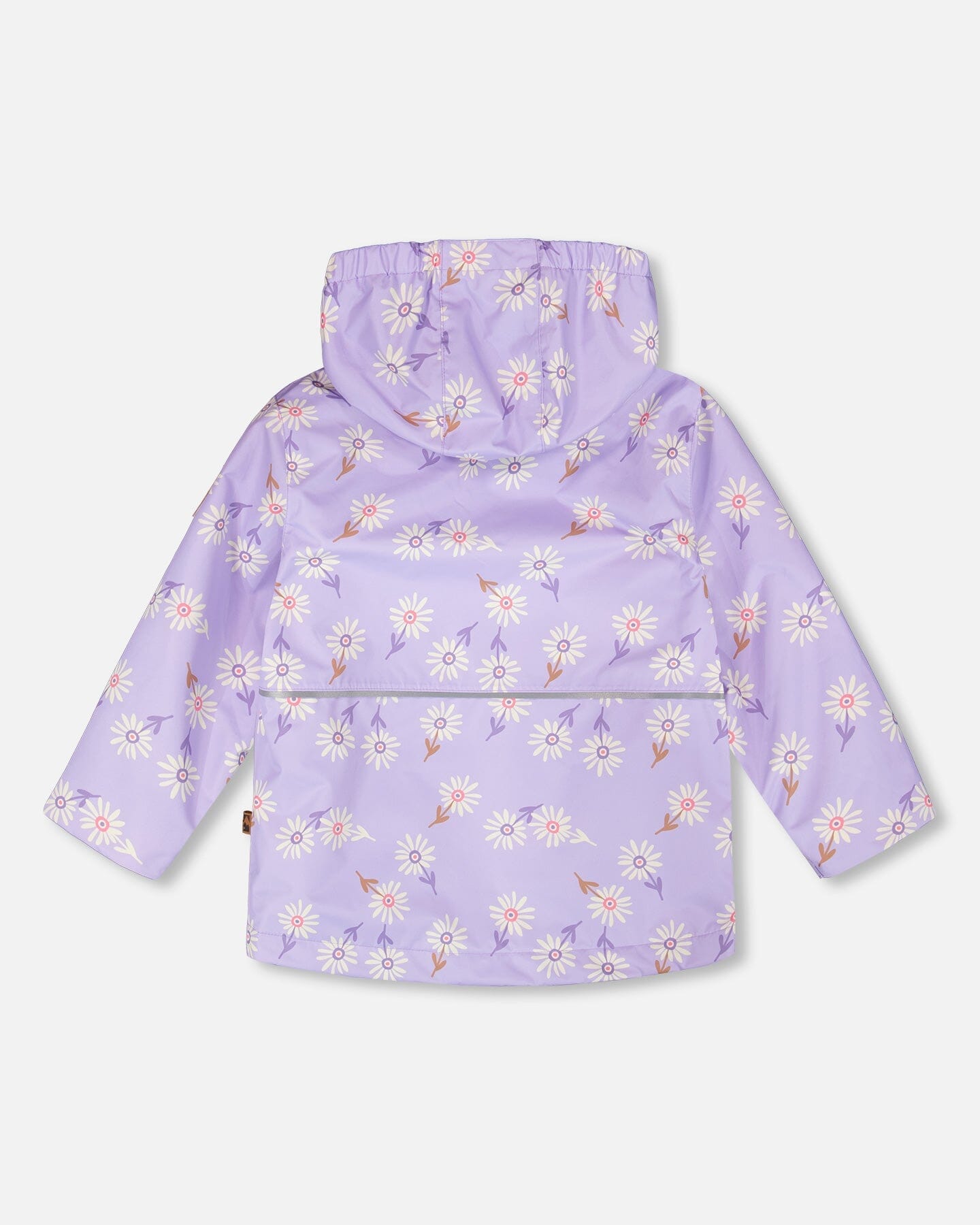 Mid-Season Jacket Purple Daisy Print