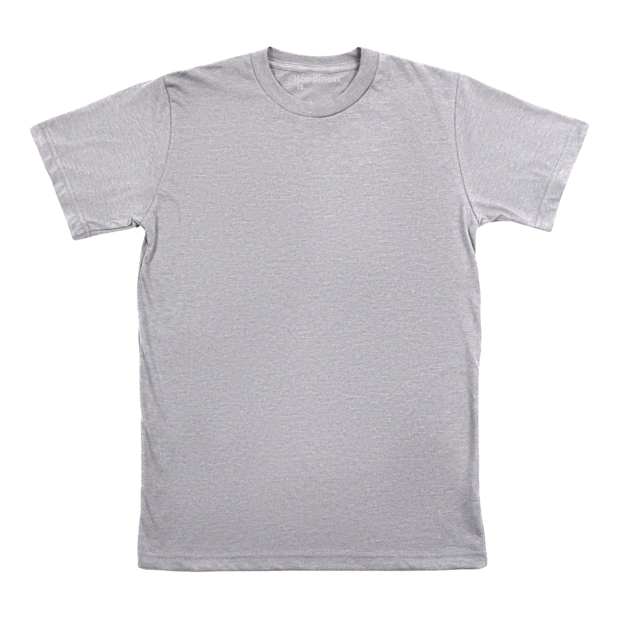 Men's Plain T-shirt, Heather Grey